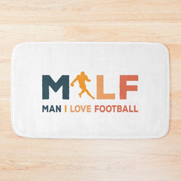 Item preview, MILF Man I Love Football Illustration Typographic Design designed and sold by The Funscape Store.