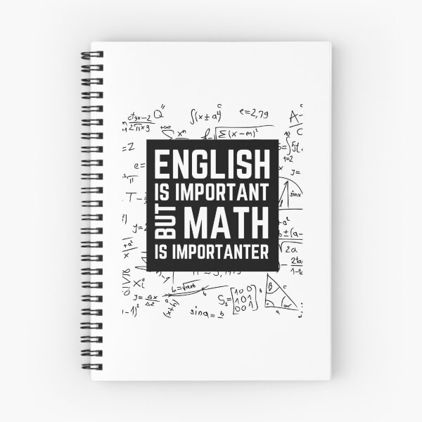Item preview, English Is Important But Math Is Importanter Best Gift Idea For Math Nerds designed and sold by Xoox Art.