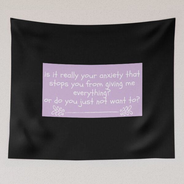 Item preview, Renegade| is it really your anxiety that stops you from giving me everything? Or do you just not want to? designed and sold by Lavannya.