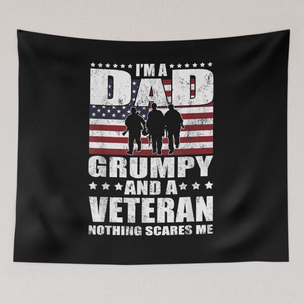 Item preview, Mens I Am A Dad A Grumpy And A Veteran Happy Fathers Day  designed and sold by maizreo.