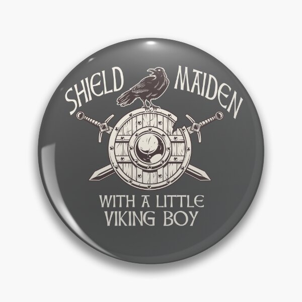 Item preview, Shieldmaiden with a little Viking boy designed and sold by Midgardr.