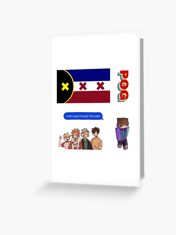 dream smp mcyt stickers greeting card for sale by lillirosee redbubble