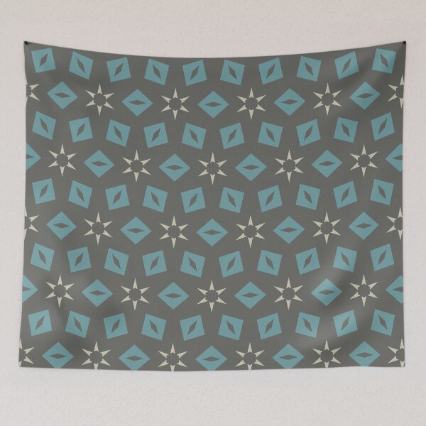 Item preview, Modern Star Flower Pattern Artwork 03 Color 02 designed and sold by Stefanie Boike.