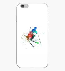 woman skier freestyler jumping iPhone Case