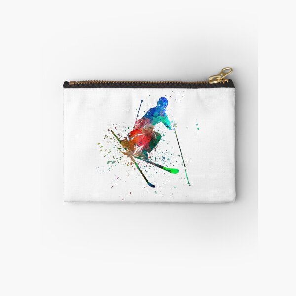 Item preview, woman skier freestyler jumping designed and sold by paulrommer.