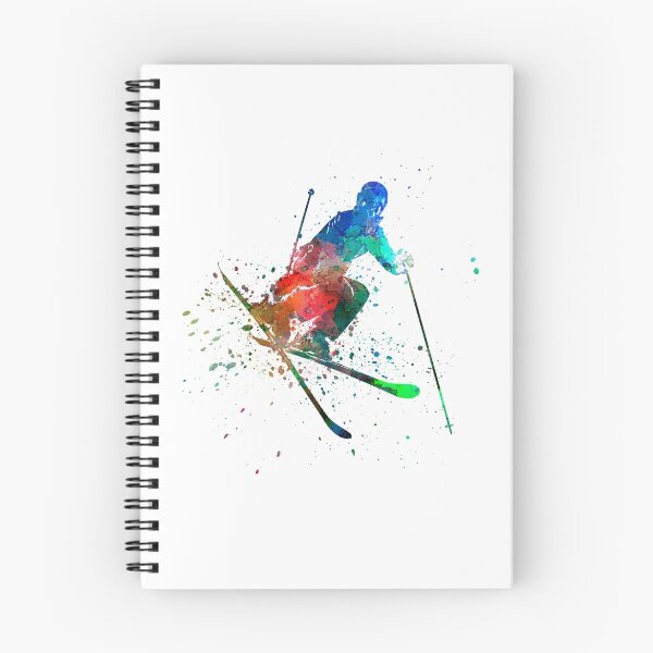Item preview, woman skier freestyler jumping designed and sold by paulrommer.