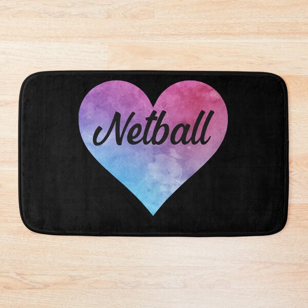 Item preview, Netball girl watercolor heart sticker designed and sold by chrlalexandru.