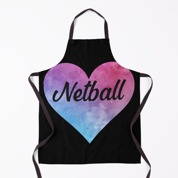 Item preview, Netball girl watercolor heart sticker designed and sold by chrlalexandru.