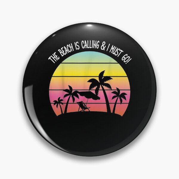 Item preview, The Beach Is Calling I Must Go Happy Summer Vacation Days  designed and sold by anniet33.