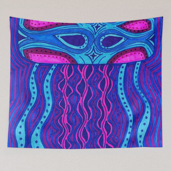 Item preview, Trippy Electric Jellyfish designed and sold by artbyalette.