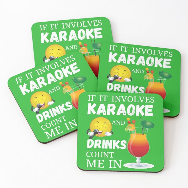 Item preview, Karaoke singing and cocktails summer holiday designed and sold by PinkArtDesigns.