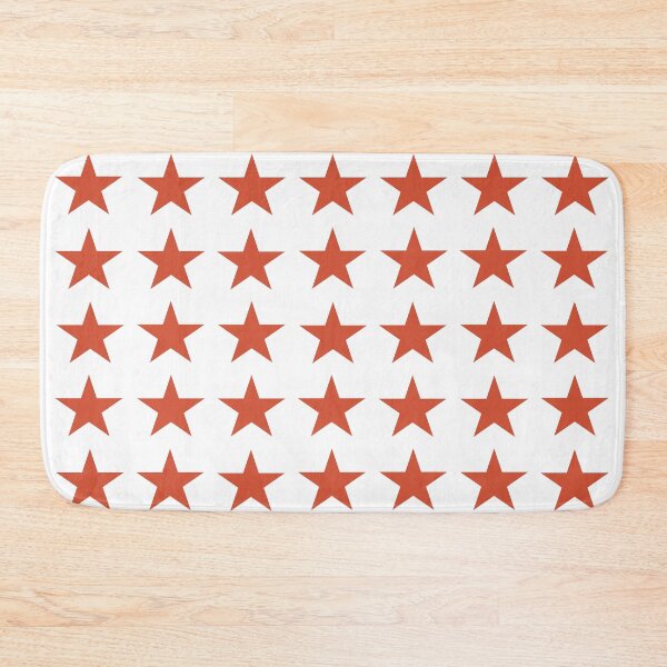 Item preview, Medium TENNIS COURT CLAY and WHITE STARS  designed and sold by RachelMacht.