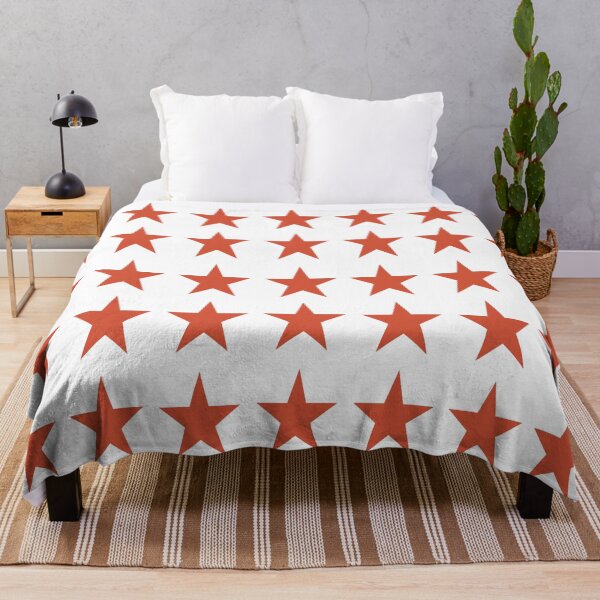 Item preview, Medium TENNIS COURT CLAY and WHITE STARS designed and sold by RachelMacht.