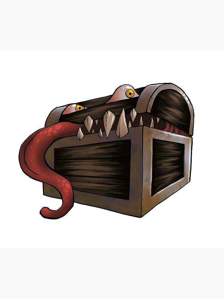 Chest Mimic Poster By Limikkin Redbubble   Flat,750x,075,f Pad,750x1000,f8f8f8 