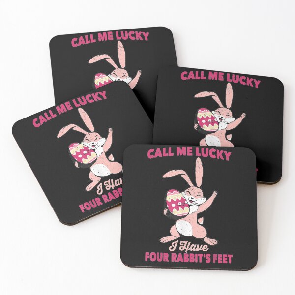 Item preview, Bunny Call Me Lucky I Have Four Rabbit's Feet Hare Zoo  designed and sold by anniet33.