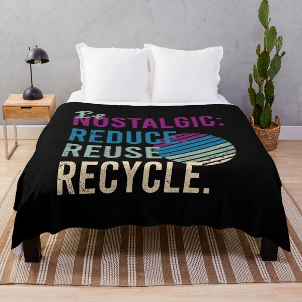 Item preview, Be Nostalgic Reduce Reuse Recycle Retro Climate Change designed and sold by Kalli-design.