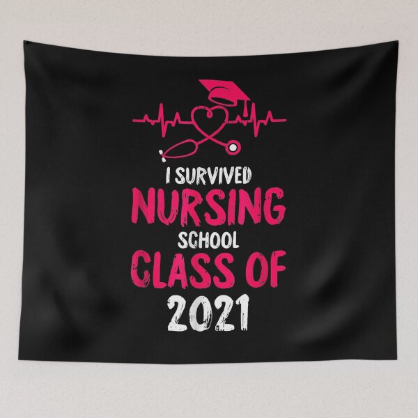 Item preview, Nurse Graduation Rn Er I Survived Nursing School 2021 Nurse  designed and sold by anniet33.