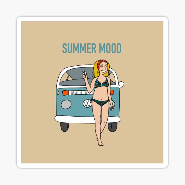Summer mood Sticker