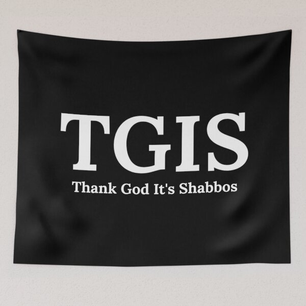 Item preview, Thank God It's Shabbos TGIF Funny Jewish  designed and sold by LittleFlairTee.