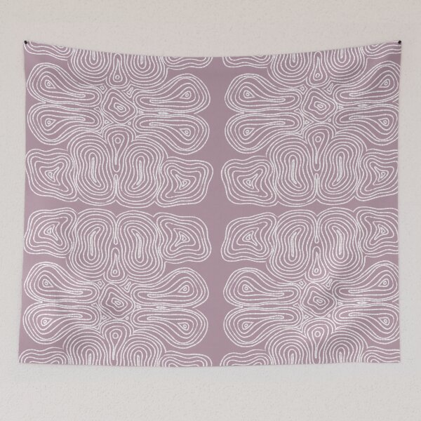 Item preview, White and purple lines pattern designed and sold by Pauli-.