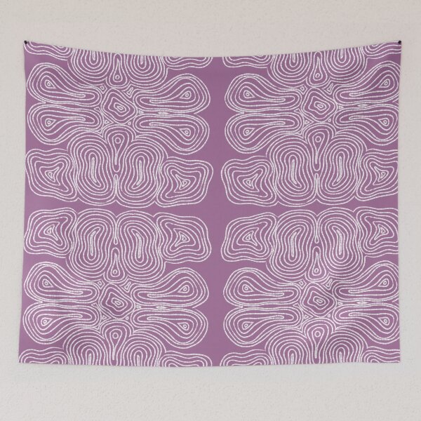 Item preview, White and purple lines pattern designed and sold by Pauli-.