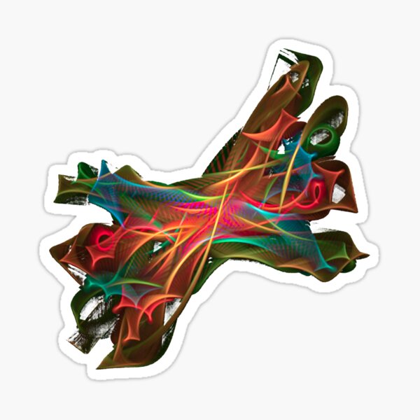 A path of light Sticker