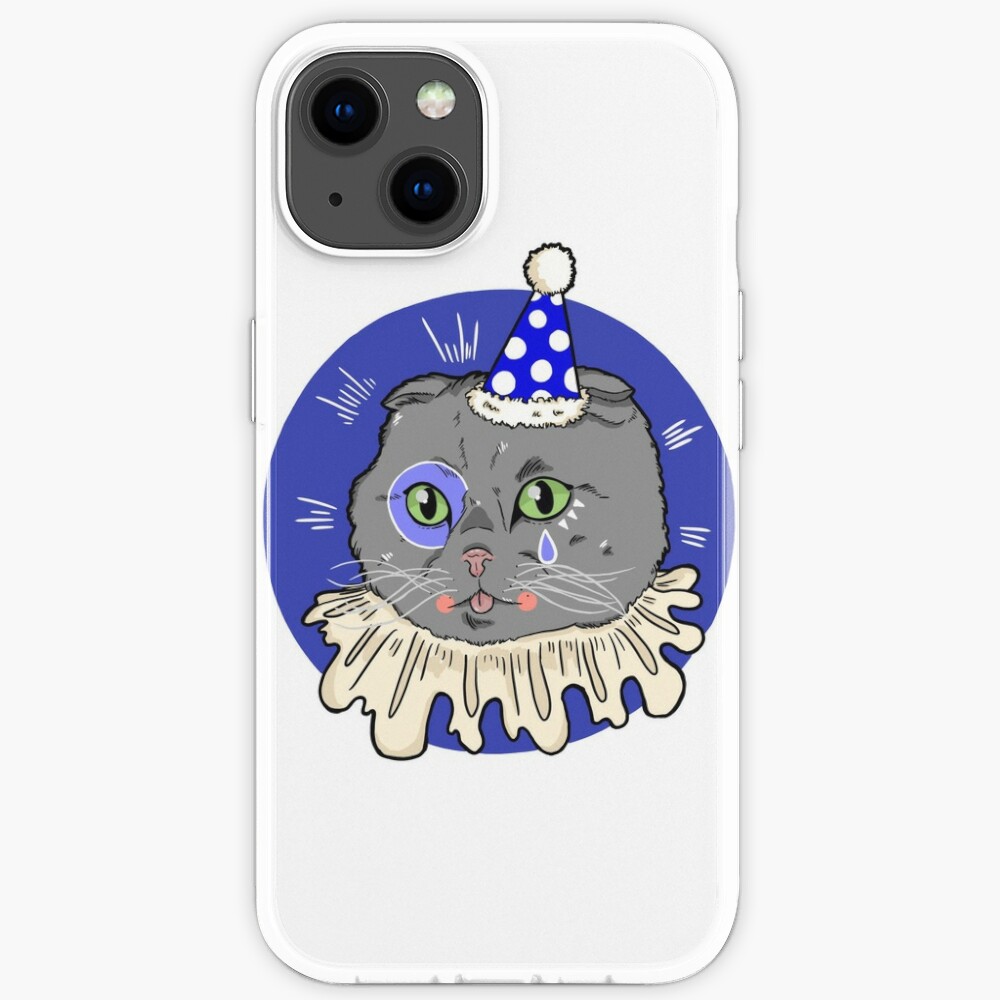 Sticker Clown Chat Triste Par Peachiecenzie Redbubble