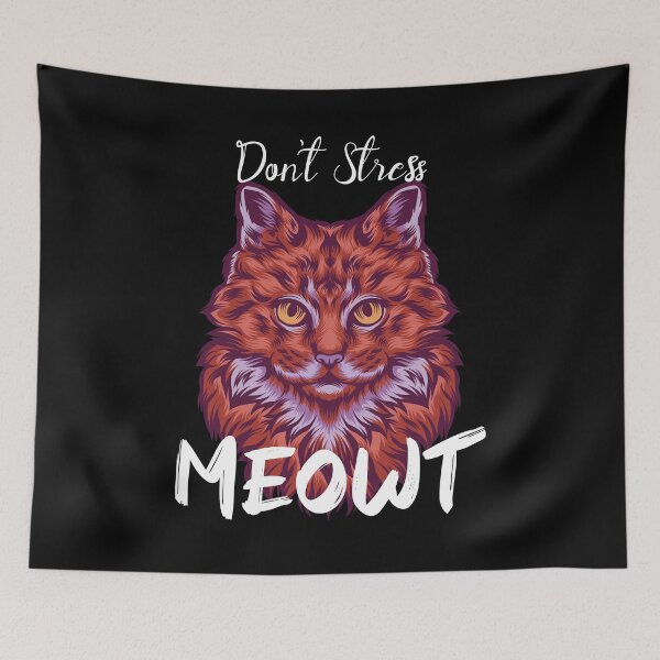 Item preview, Don t Stress Meowt Funny cat lover designed and sold by ALYODESIGN.
