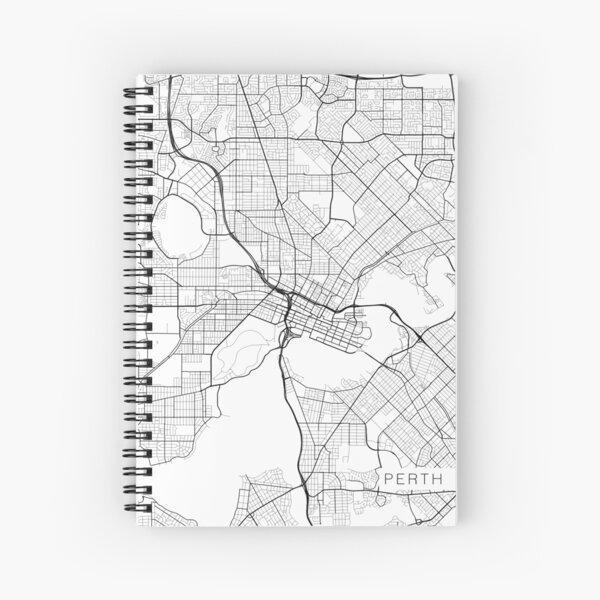 Item preview, Perth Map, Australia - Black and White designed and sold by MainStreetMaps.