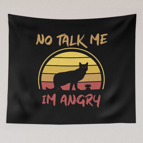 Item preview, No Talk Me Im Angry Cat Lover designed and sold by ALYODESIGN.