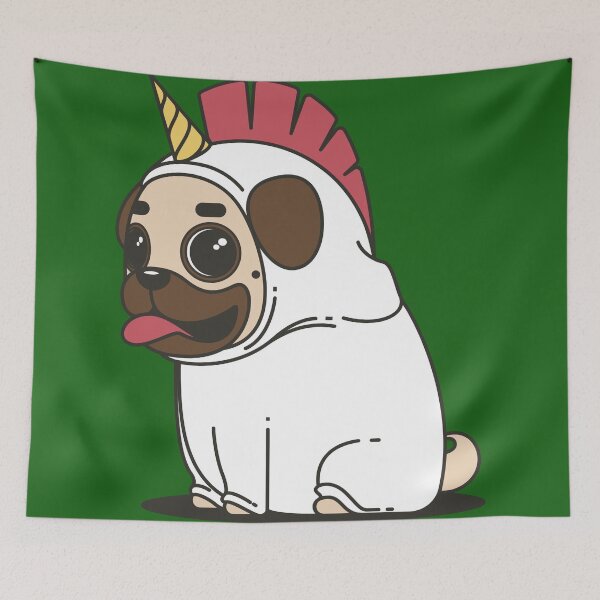 Item preview, Funny Pug Astronaut Unicorn  designed and sold by FlyAndBuy.