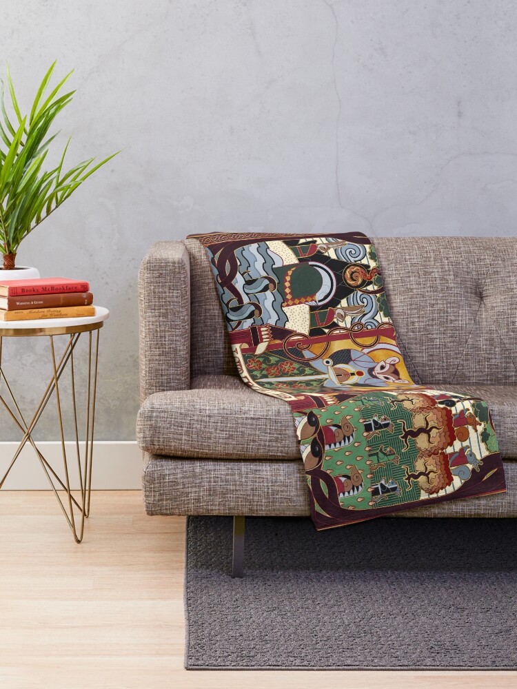 "Redwall Tapestry Martin The Warrior I AM THAT IS" Throw Blanket