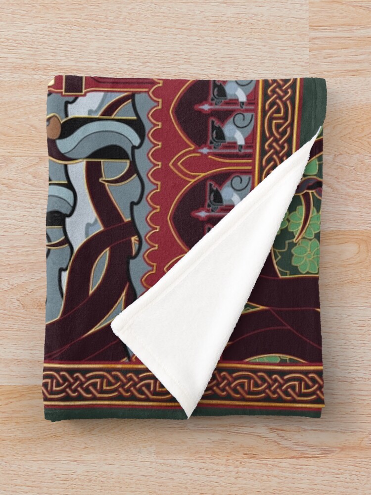 "Redwall Tapestry Martin The Warrior I AM THAT IS" Throw Blanket