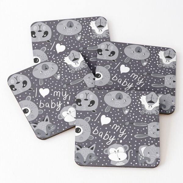 Item preview, I love my baby, for children play mat, animals designed and sold by AvotArt.