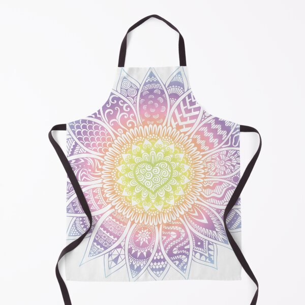 Item preview, Vibrant pastel color mandala sunflower designed and sold by Somjaijaithieng.