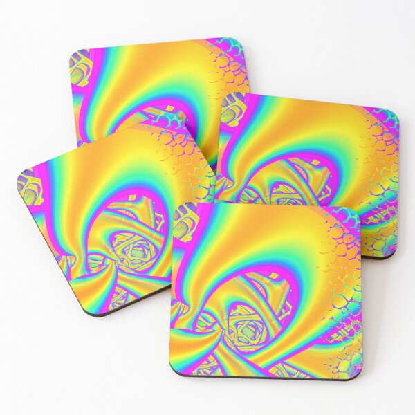 Item preview, Funkidelic Dichroic Fused Glass Fractal designed and sold by bohemianbound.