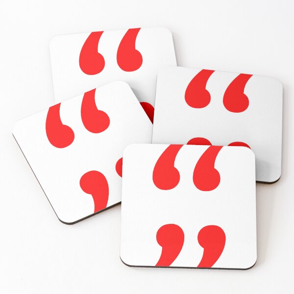 Item preview, Red color Quotation marks / Inverted Commas / Commas / 66 / 99 designed and sold by WECreations.