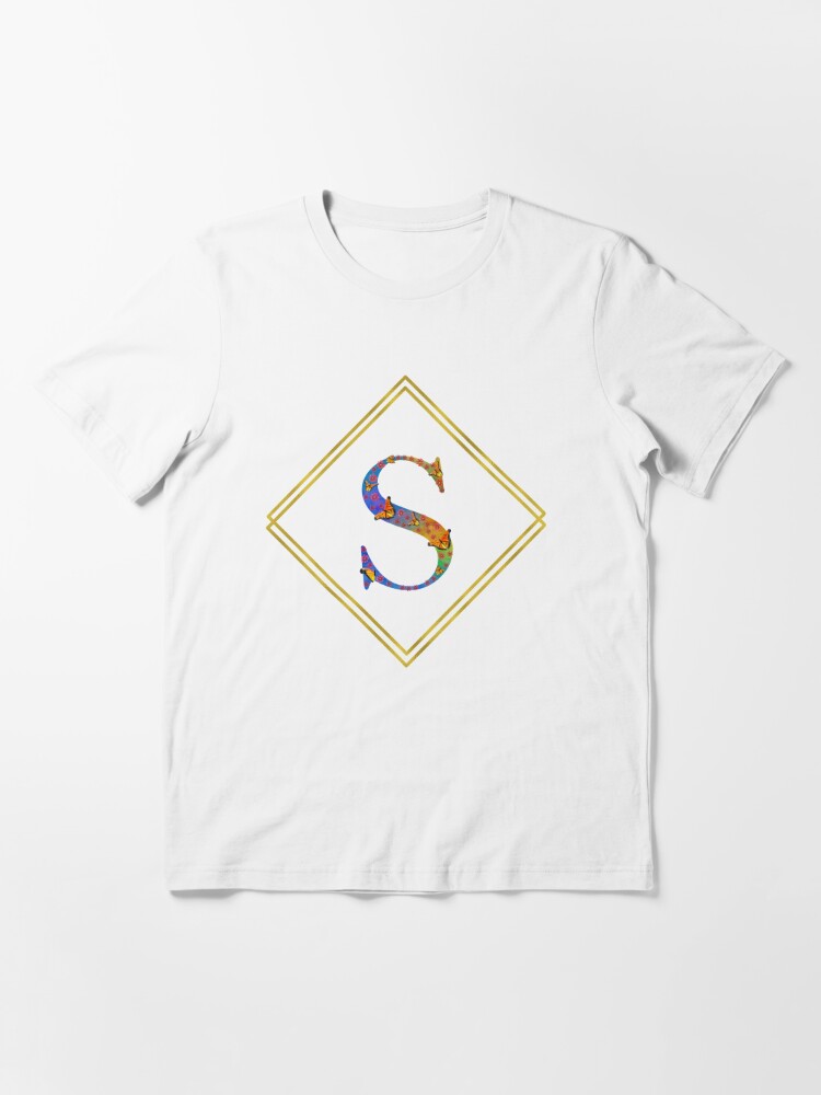 Monogram Gold Letter S | Classic T-Shirt