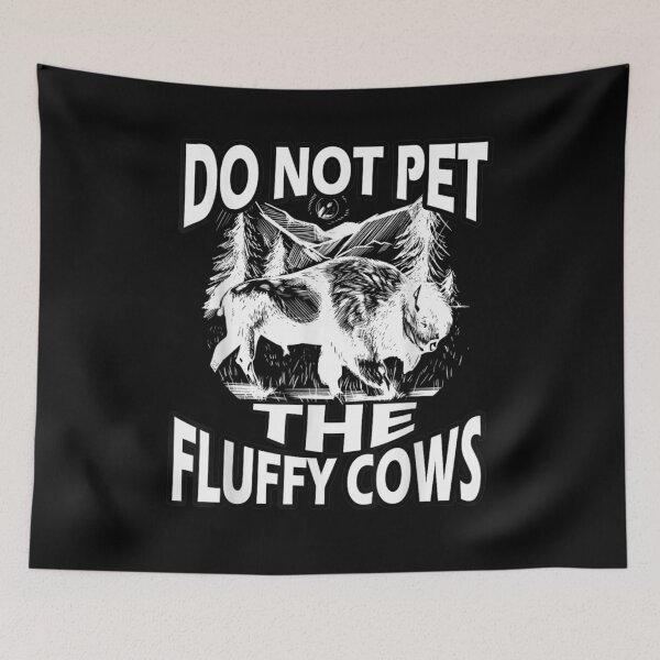Item preview, Funny Do Not Pet The Fluffy Cows Retro Vintage Bison  designed and sold by maizreo.