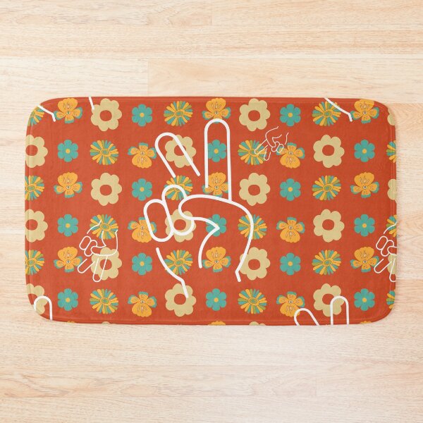 Item preview, Hippie Good Feels Retro Flower Waves designed and sold by Natasha Rolfe.