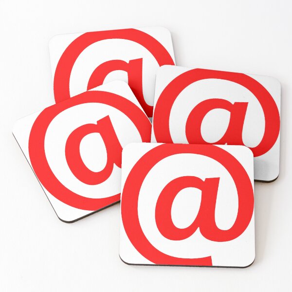 Item preview, Red color At Sign / @ Sign / @ designed and sold by WECreations.