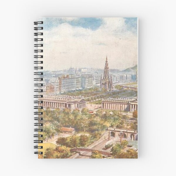 Item preview, Vintage Illustration of the view from Edinburgh Castle designed and sold by yourscotland.