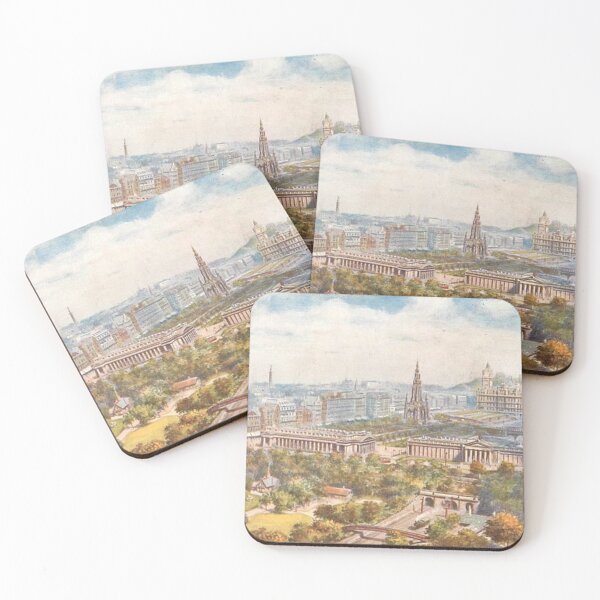 Item preview, Vintage Illustration of the view from Edinburgh Castle designed and sold by yourscotland.