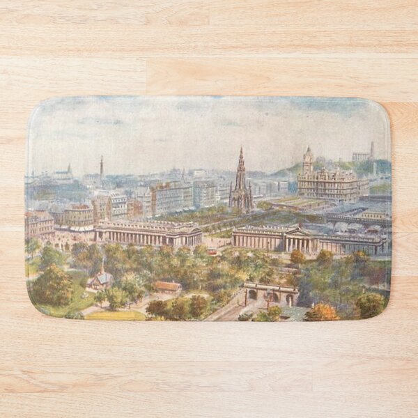 Item preview, Vintage Illustration of the view from Edinburgh Castle designed and sold by yourscotland.