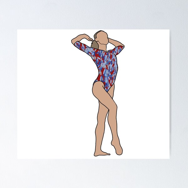 Item preview, Olivia Greaves Gymnastics Drawing designed and sold by GrellenDraws.
