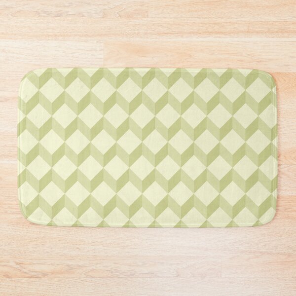 Item preview, yellow geometric cube 3d pattern designed and sold by Asa-design.