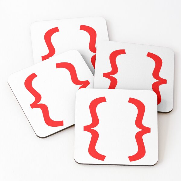 Item preview, Red color Curly Brackets / Curly Brackets / Braces / Brace designed and sold by WECreations.