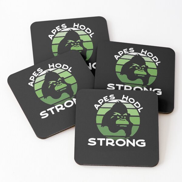 Item preview, Apes Hodl Strong Meme Stock Vintage Sunset  designed and sold by SharpThreadZ.