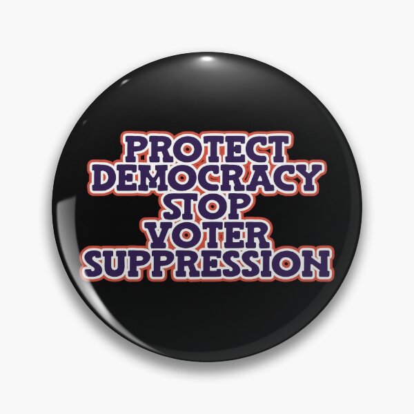 Item preview, Protect Democracy, Stop Voter Suppression - Patriot Text designed and sold by Chubuter.