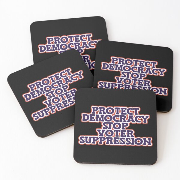 Item preview, Protect Democracy, Stop Voter Suppression - Patriot Text designed and sold by Chubuter.